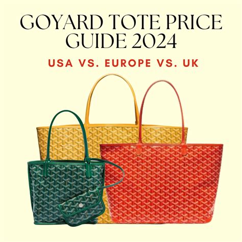 goyard uk price 2024|goyard price guide 2024.